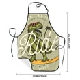 thumbnail image 2 of Pofeuu Dinosaur Print Aprons with Pockets, Cute Aprons for Kitchen, Cooking, Server, Barber, Chef Apron, 2 of 7
