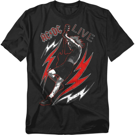 Acdc Live Mens Short Sleeve Shirt (Black, )
