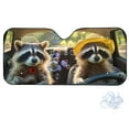 thumbnail image 2 of FORUDESIGNS Raccoon Pattern Car Windshield Sun Shade Reflective Shade for Front Windshield, Automotive Glass Sunshade, Foldable UV Ray Reflector for Car, Truck, SUV, 2 of 7