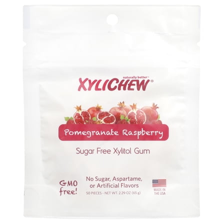 XyliDENT Xylichew®, Pomegranate Raspberry, 50 Pieces, 2.29 oz (65 g)