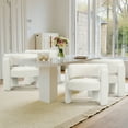 thumbnail image 7 of AFO Modern Upholstered Dining Chair, Cute Barrel Side Armchair with Round Back for Living Room Dining Room Bedroom, Cream, 7 of 7