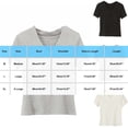 thumbnail image 3 of cfhntfmh Women's Cropped T-Shirts Short Sleeve V Neck Loose Fit Summer Tee Shirts Casual Plain Tops Trendy Clothes, 3 of 5