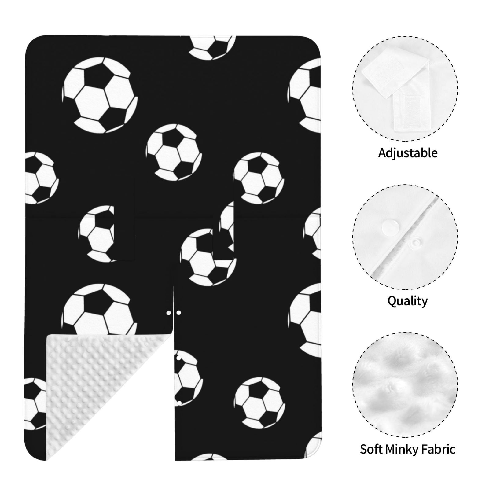 Car Seat Cover Baby - Cute soccer balls black Breathable Infant Car Seat Cover for Baby Carseat, Lightweight Comfort Baby Essentials Must Haves Newborn Stuff for Girl Boy
