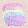 thumbnail image 3 of 5 alfombrillas antideslizantes de PVC para baño, bañera, inodoro, ducha, suelo con ventosas para casa, hotel (color rosa, azul, verde, morado y blanco, 1 unidad), 3 of 5