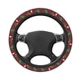 thumbnail image 5 of Cauagu Dinosaur Christmas Happy New Year Print Car Steering Wheel Cover - Universal Car Accessory for Diverse Cars for Steering Wheel with a Diameter of 14.5"-15", 5 of 7