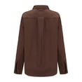 thumbnail image 3 of SSLR Oversized Button Down Shirts for Women Long Sleeve Dress Shirts High Low Causal, 3 of 8