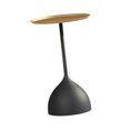 thumbnail image 3 of Mesa auxiliar pequeña, mesita de noche, bandeja de adorno artístico, mesa de café de hierro, mesa de té para espacios pequeños, decoración de interior Bandeja de oro Bane negro, 3 of 8