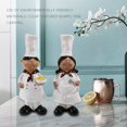 thumbnail image 4 of 1 par de decoración de chef para niño y niña Decoración Artesanía de resina Vitrina para vinos Ventana Restaurante Restaurante Panadería Decoración, 4 of 5