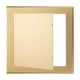 thumbnail image 1 of Panel de acceso autoadhesivo de 5x5 pulgadas (120x120mm), puertas de acceso de plomería de ABS, cubierta fácil para agujeros en la pared, tono dorado, 1 of 6