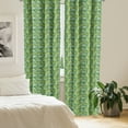 thumbnail image 2 of Ambesonne Plant Curtains, Colorful Illustration Natural, Pair of 28"x95", Fern Green Lime Green, 2 of 5