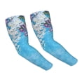 thumbnail image 2 of Lsque Hanging Orchids Floral Blue Cooling Arm Sleeves for Men & Women -Compression Sleeves to Cover Arms for Working,Sun Sleeves for UV Protection,Breathable, Moisture-Wicking, 2 of 8