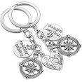 thumbnail image 2 of Llavero de regalo para madre e hija, 2 piezas, juego de regalo para madre e hija para cumpleaños, Navidad, regalos para mamá, regalos para hija, joyería para madre e hija, regalos para el día de la m Namotu WMZL-1655, 2 of 7