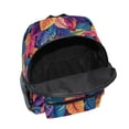 thumbnail image 6 of FORMRS School Backpack with Front Zippered Pocket 12" Student Travel Daypack, Colorful Art Leaves Pattern, 6 of 6