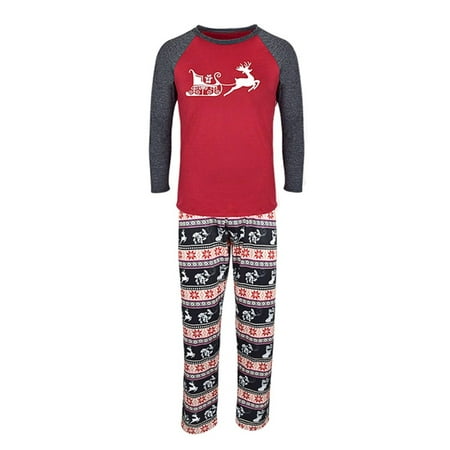 

Mlpeerw Christmas Family Deer Kids Mom Dad Long Sleeve Matching Pajama