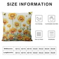 thumbnail image 5 of Creowell Spring Pillow Covers Yellow Flower Pillow Covers Bee Pillow Cases Daisy Decorative Throw Cushion Cases Spring Summer Home Decor for Couch Bed Sofa，Multi-Size, 5 of 5