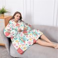 thumbnail image 5 of Oversized Wearable Blanket Hoodie,Colorful Mermaid Princess Pattern Sherpa Blanket Hoodie with Super Pockets,Super Warm Fuzzy Pullover for Women & Men, 5 of 6