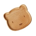 thumbnail image 3 of Toyvian Wooden Snack Plate Light Brown Food Dish with Clean Safe Natural Wood Material, 3 of 8