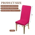 thumbnail image 2 of 4Pack Dining Room Chair Covers, 45-55cm Parson Chair Slipcover, Rose Red, 2 of 7