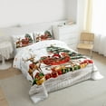thumbnail image 3 of jejeloiu Christmas Reindeer Full Size Comforter Sets,Cute Santa Claus Bedding Comforter Set,Chic Xmas Gifts Bedding Sets For Child,Ultra Soft Home Decor Reversible,3-Piece, 3 of 8