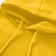 thumbnail image 6 of Women's Pullover Hoodies Fashion Solid Color Long Sleeve Fall Tops Crewneck Casual Sweatshirt Drawstring Comfy Tops with Pockets, 6 of 7