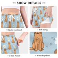 thumbnail image 6 of FORMRS Womens Swim Shorts Mesh Liner Quick Dry Casual Beach Board Bottom with Pockets, Sizes S-2XL, Cartoon Floral Dog Pattern, 6 of 9