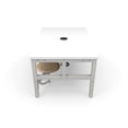 thumbnail image 5 of OFM Endure 2 Person Student Height Work Table in Maple and White, 5 of 5