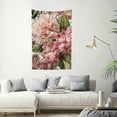 thumbnail image 2 of Creowell Floral Print Pink Flowers Tapestry Wall Hanging 100% Polyester 40*60in, 2 of 6