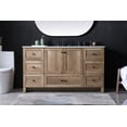 thumbnail image 6 of Elegant Lighting VF2860NT Soma 60" Free Standing Single Basin Vanity Set - Wood, 6 of 7