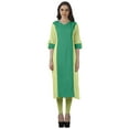 thumbnail image 1 of Moomaya Vêtements Ethniques pour Femmes Kurta Punjabi Longue Droite pour Femmes Robe Indienne Décontractée, 1 of 6
