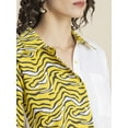 thumbnail image 5 of Moomaya Printed Boyfriend Shirts For Women, Full Sleeve Button Down Pocket Shirt, 5 of 9