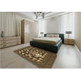 thumbnail image 5 of Ahgly Company Machine Washable Indoor Square Transitional Cinnamon Brown Area Rugs, 3' Square, 5 of 7