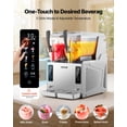 thumbnail image 3 of VEVOR Slushie Machine, 3L/100oz x 2 Tank Slushy Machine for Home, No Ice Needed Frozen Drink Maker, Margarita Maker with Self-Cleaning, for Frozen Margaritas, Frappés, Milkshake & More, 3 of 9
