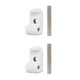 thumbnail image 1 of Sonducket Gancho Hebilla Estructura firme Práctico para instalar Ganchos frontales Fácil de usar Piezas prácticas para scooter Reemplazo de perno de Blanco 2piezas Sonducket CBP203523, 1 of 6