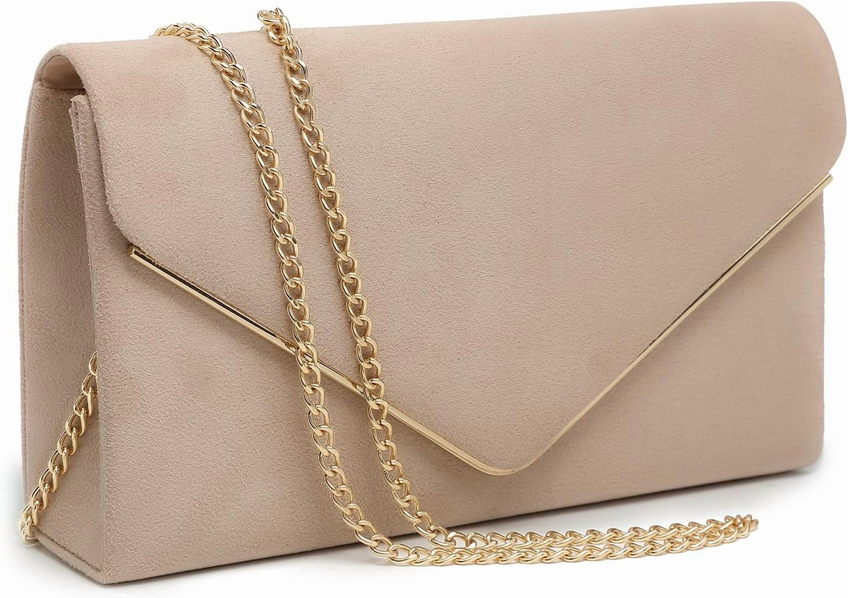 Women Faux Suede Evening Clutch Bags Formal Party Clutches Wedding Purses Cocktail Prom Clutches