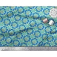 thumbnail image 3 of Soimoi Blue Heavy Canvas Fabric Multicolor Mandala Print Sewing Fabric Yard 58 Inch Wide, 3 of 3