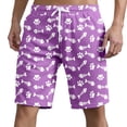 thumbnail image 6 of KHONTS DIY Gift for Men Customized Swim Trunks Personalized Quick Dry Swimwear Board Shorts with Face Light Purple XL, 6 of 9