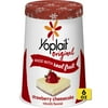 Yoplait Original Low Fat Strawberry Cheesecake Yogurt Cup, Made with Real Fruit, 6 oz