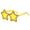 Yellow, variant on Stylish Star Shades for Girls Boys Photo Props Travel Hip Hop Star Glittering Glasses Plastic