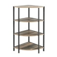 JRHRXXY 4Tier Corner Shelf,Multipurpose Display Storage Stand for