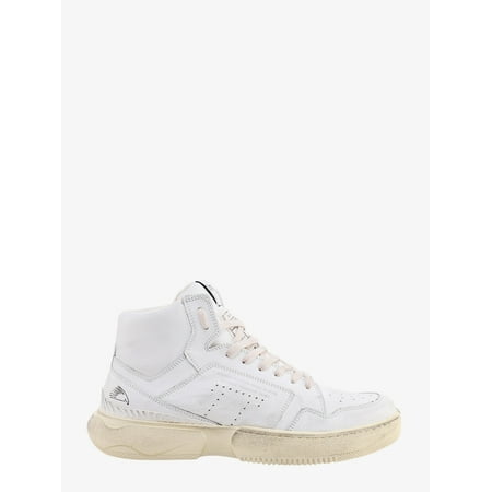 

MAN Leather sneakers with used effect