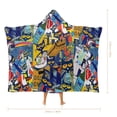 thumbnail image 2 of Pete The Cat Cloak Hooded Blankets Soft Wearable Blanket Cozy Plush Warm Blanket Wrap Blanket, 2 of 8