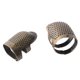 thumbnail image 3 of Dedal de metal Retro Dedales de costura Protector de dedo ajustable Herramientas de acolchado DIY para bordado (azul cian), 3 of 14