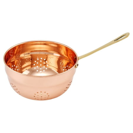 Brass Waste Strainer - Décor Copper Hanging Colander with Brass Handle