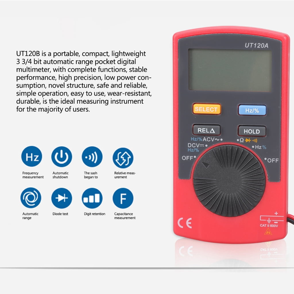 High Precise Digital Multimeter With Automatic Ranges for Home Circuit Testing Check and Laboratory Research Lightweight