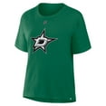 thumbnail image 2 of Women's Fanatics Tyler Seguin Kelly Green Dallas Stars Authentic Stack Name & Number T-Shirt, 2 of 3