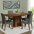 thumbnail image 1 of Juego de Comedor Mesa con Tapa de Madera Madesa Keila Marrón/Plata, 1 of 10