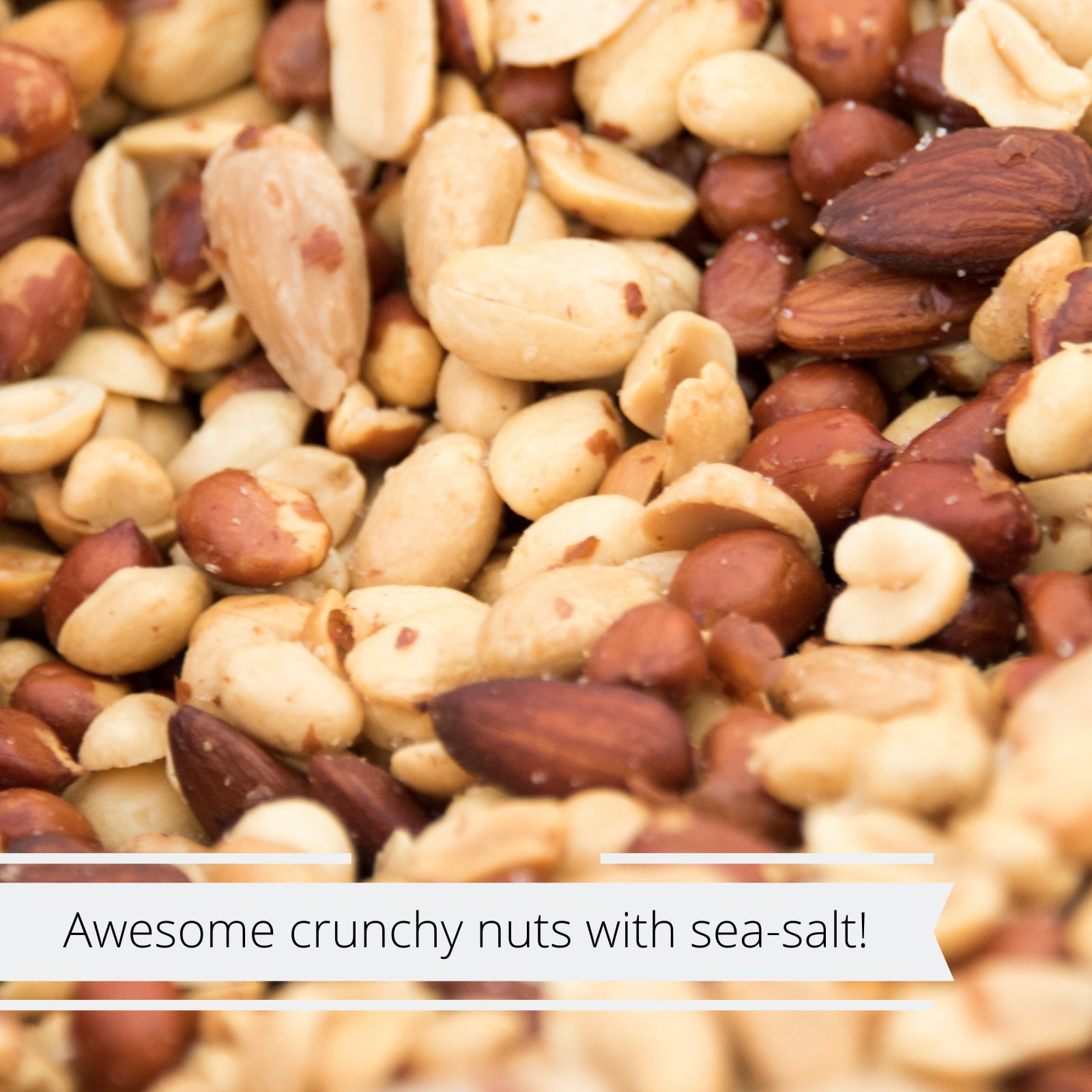 Roasted and Salted Mixed Nuts with Peanuts  with Sea Salt by Its Delish, 2.5 LBS Jumbo Reusable Container - Bulk Style, Fresh, Kosher, Crunchy & Delicious