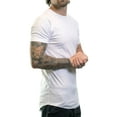 thumbnail image 2 of ShirtBANC Hipster Hip Hop Long Drop Cut Mens Shirt Curved Hem Solid Color Packs, 2 of 7