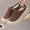 Coffee, variant on Women’s Slip on Backless Mule Sneakers Breathable Hollow Knit Upper Cushioned Thick Platform Sole Comfort Casual Footwear for Daily Wear Yellow 8.5(41)