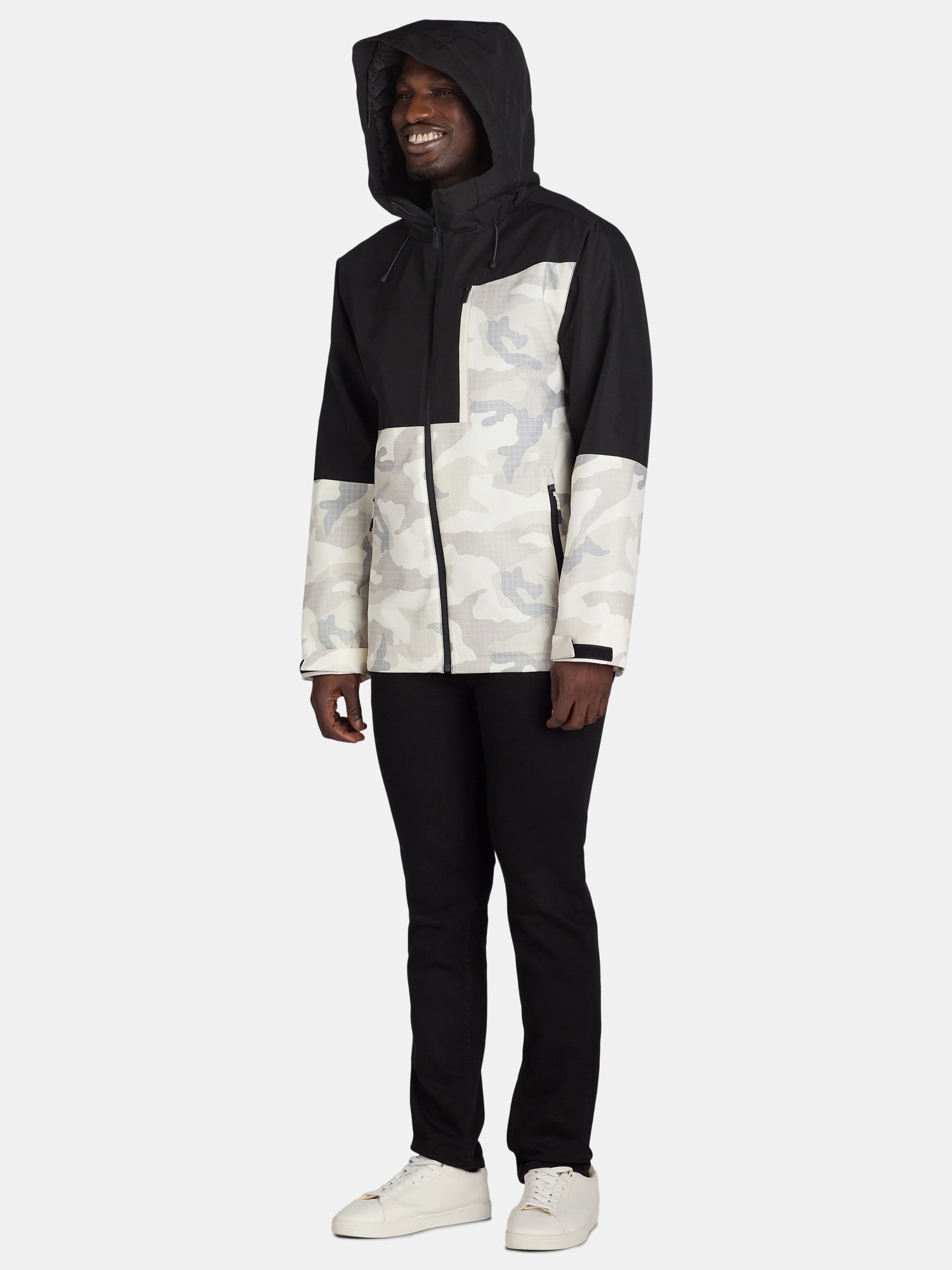Tec-One Men’s Colorblock Ski Snowboard Hooded Jacket, Heavyweight, Sizes S-2XL